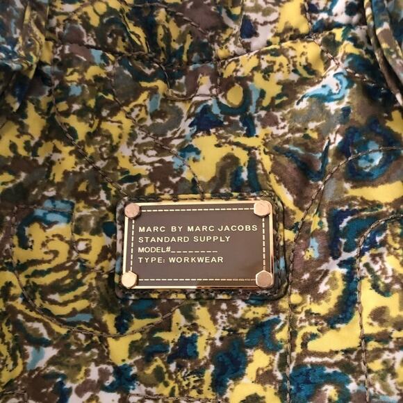 Marc by Marc Jacobs Nylon Marigold Yellow Floral Print Quilted Tote Bag - Picture 3 of 10